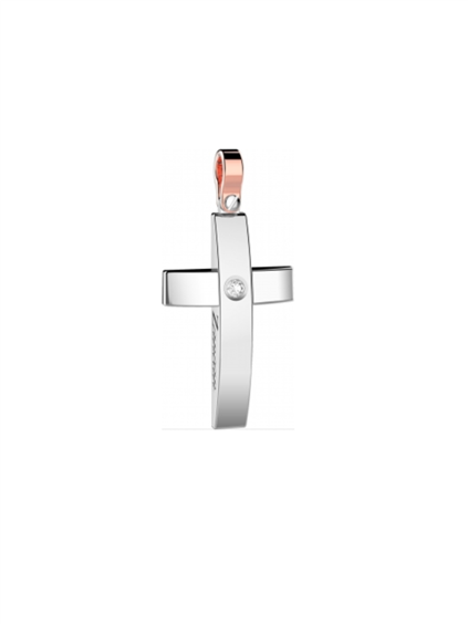 Pendente Zancan in Oro bianco Diamante EPE104BR - EPE104BR
